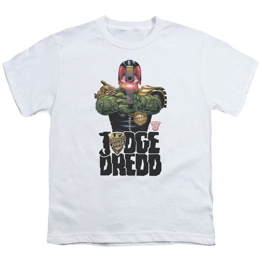 Judge Dredd - In My Sights - Short Sleeve Youth 18/1 - White T-shirt