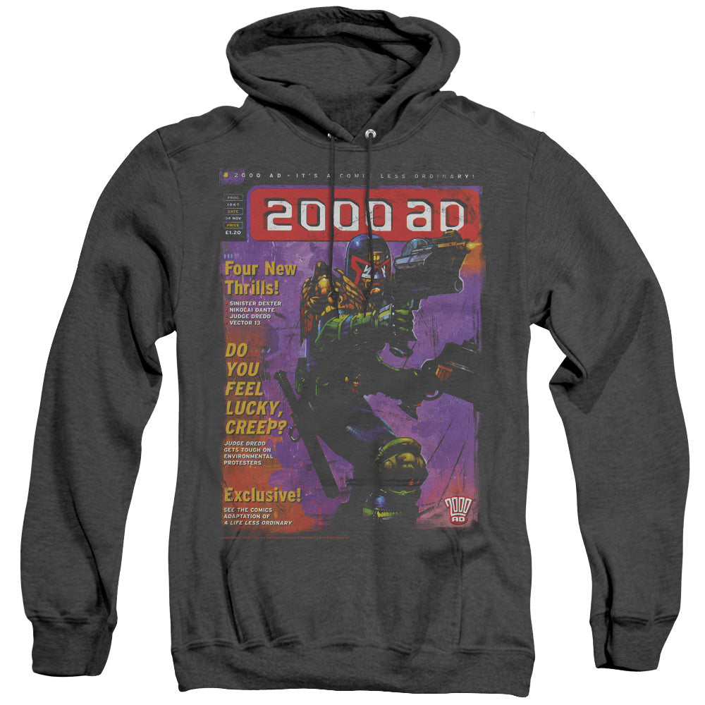 Judge Dredd 1067 - Adult Heather Hoodie - Black
