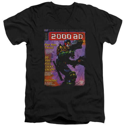 JUDGE DREDD 1067 - S/S ADULT V-NECK - BLACK T-Shirt