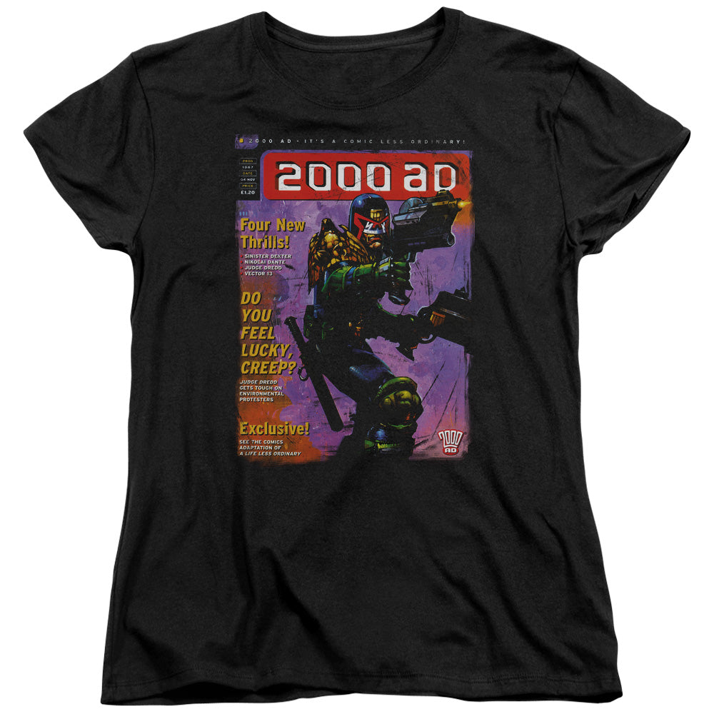 Judge Dredd - 1067 - Short Sleeve Womens Tee - Black T-shirt