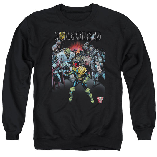 Judge Dredd - Behind You - Adult Crewneck Sweatshirt - Black