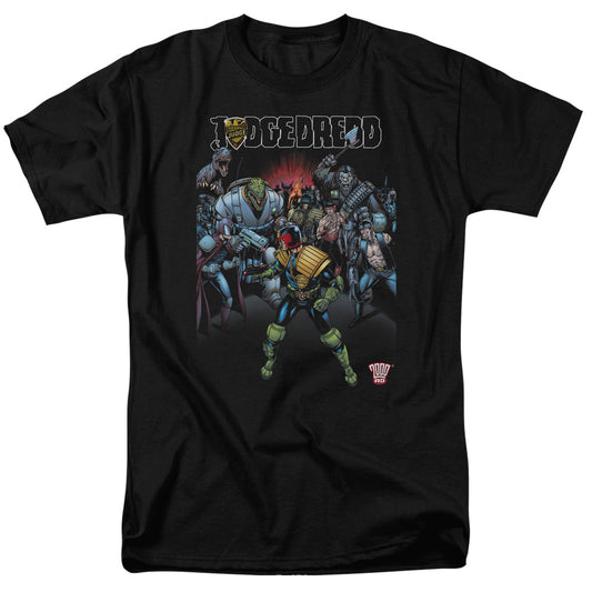Judge Dredd - Behind You - Short Sleeve Adult 18/1 - Black T-shirt