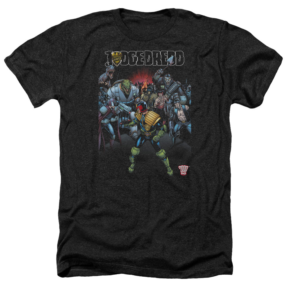 Judge Dredd - Behind You - Adult Heather-black