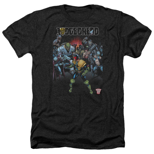 Judge Dredd - Behind You - Adult Heather-black