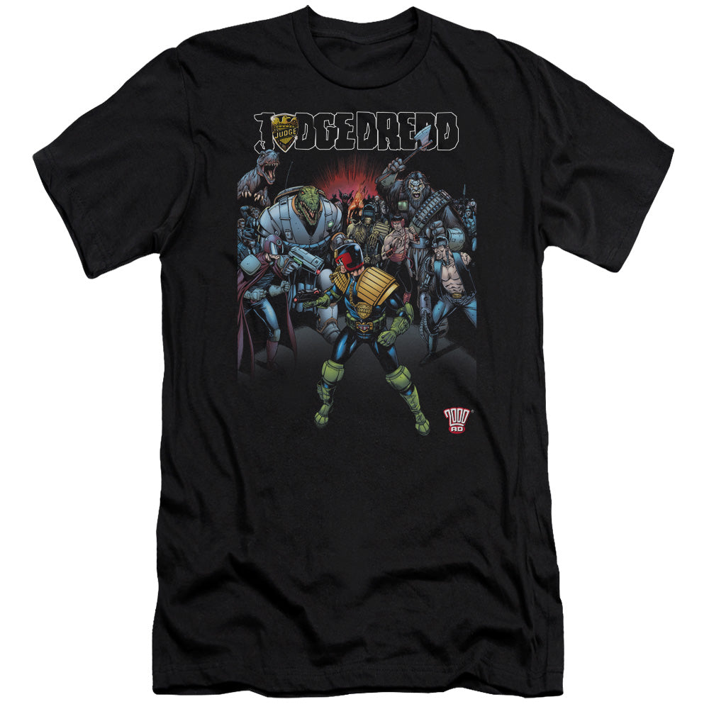 Judge Dredd - Behind You - Short Sleeve Adult 30/1 - Black T-shirt