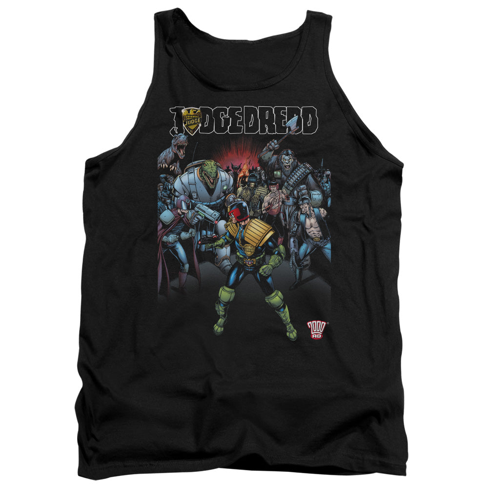 Judge Dredd - Behind You - Adult Tank - Black