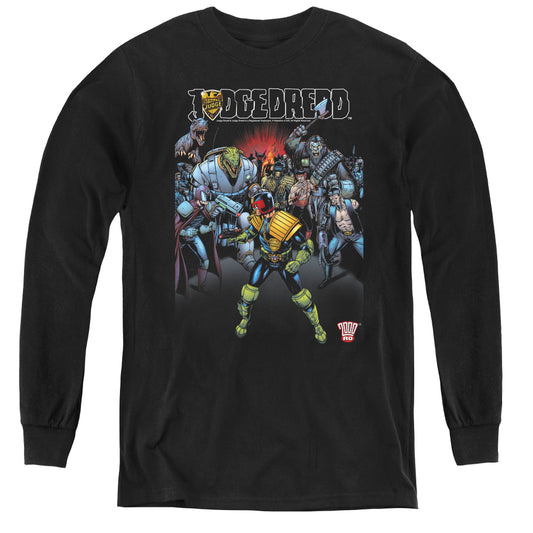 Judge Dredd - Behind You - Youth Long Sleeve Tee - Black