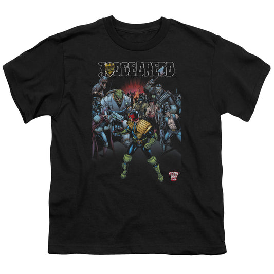 Judge Dredd - Behind You - Short Sleeve Youth 18/1 - Black T-shirt
