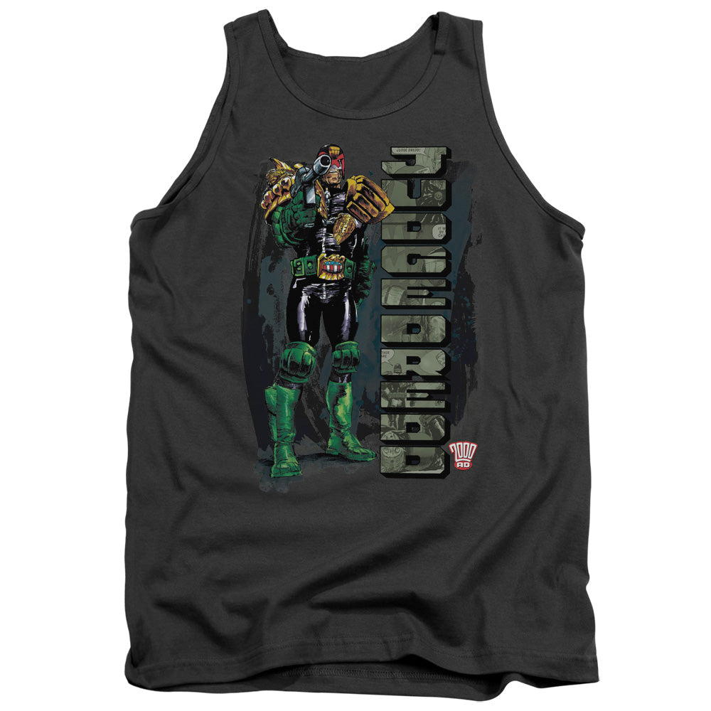 Judge Dredd - Blam - Adult Tank - Charcoal