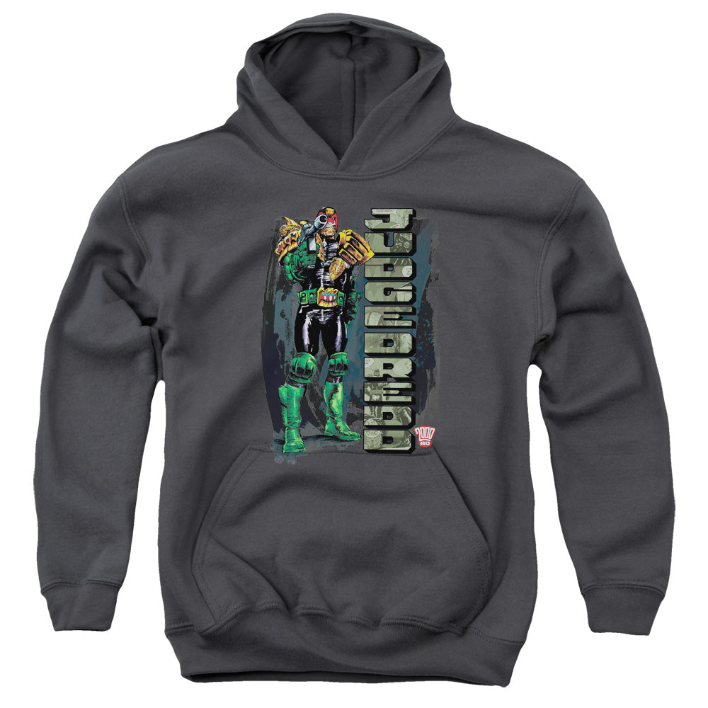 Judge Dredd - Blam - Youth Pull-over Hoodie - Charcoal