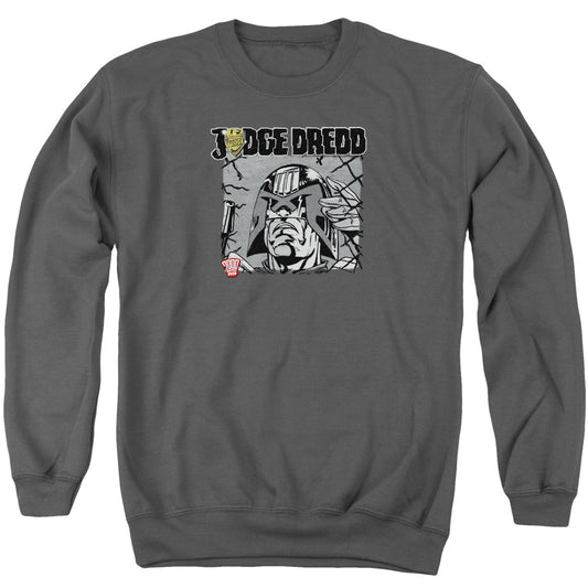 Judge Dredd - Fenced - Adult Crewneck Sweatshirt - Charcoal