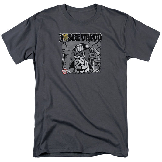 JUDGE DREDD FENCED - S/S ADULT 18/1 - CHARCOAL T-Shirt