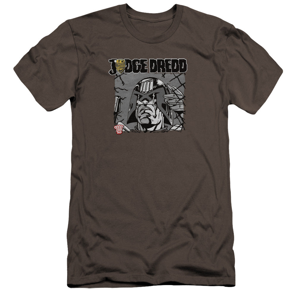 Judge Dredd - Fenced-premuim Canvas Adult Slim Fit 30/1 - Charcoal