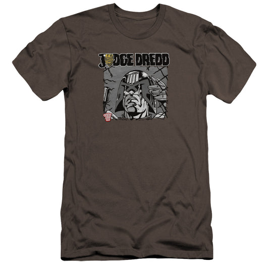 Judge Dredd - Fenced-premuim Canvas Adult Slim Fit 30/1 - Charcoal