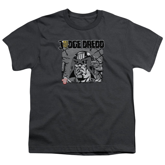 Judge Dredd - Fenced - Short Sleeve Youth 18/1 - Charcoal T-shirt