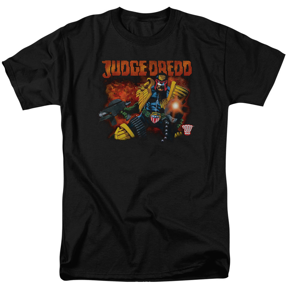 JUDGE DREDD THROUGH FIRE - S/S ADULT 18/1 - BLACK T-Shirt