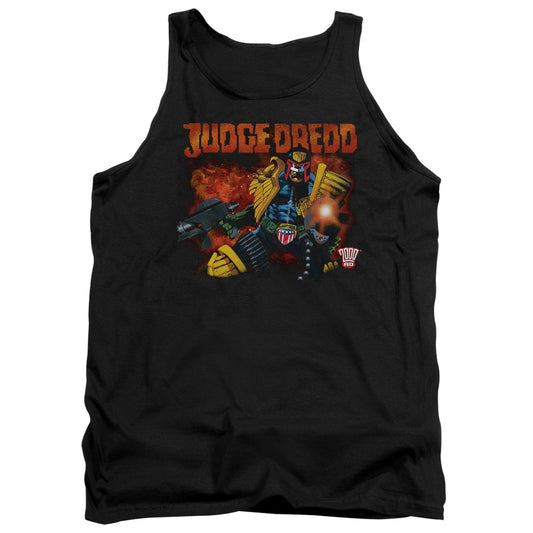 Judge Dredd - Through Fire - Adult Tank - Black
