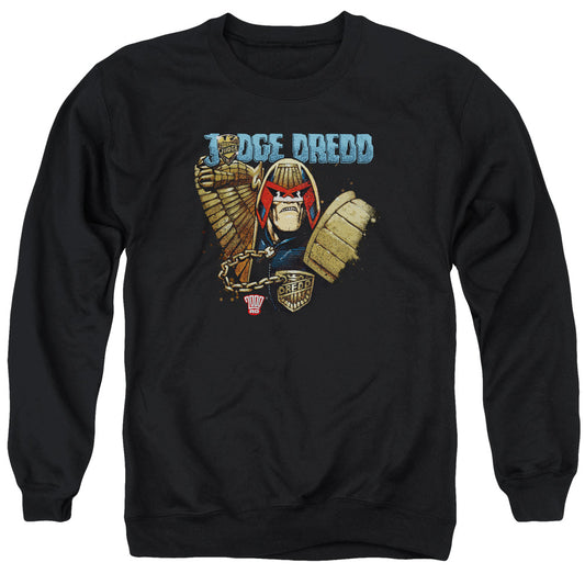 Judge Dredd - Smile Scumbag - Adult Crewneck Sweatshirt - Black