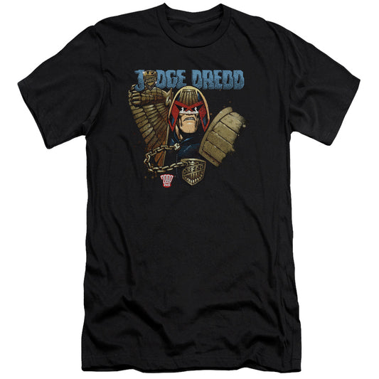 Judge Dredd - Smile Scumbag - Short Sleeve Adult 30/1 - Black T-shirt