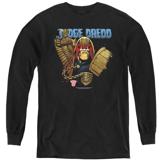Judge Dredd - Smile Scumbag - Youth Long Sleeve Tee - Black
