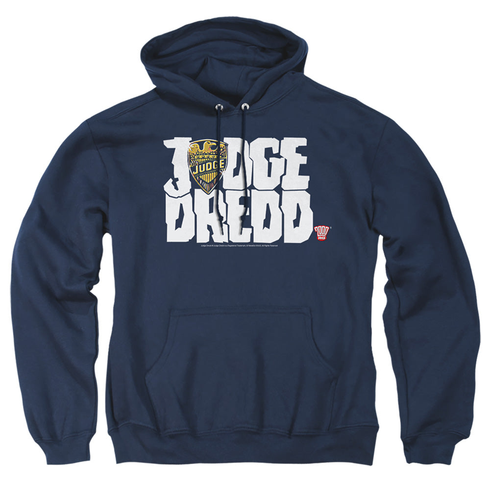 Judge Dredd - Logo - Adult Pull-over Hoodie - Navy