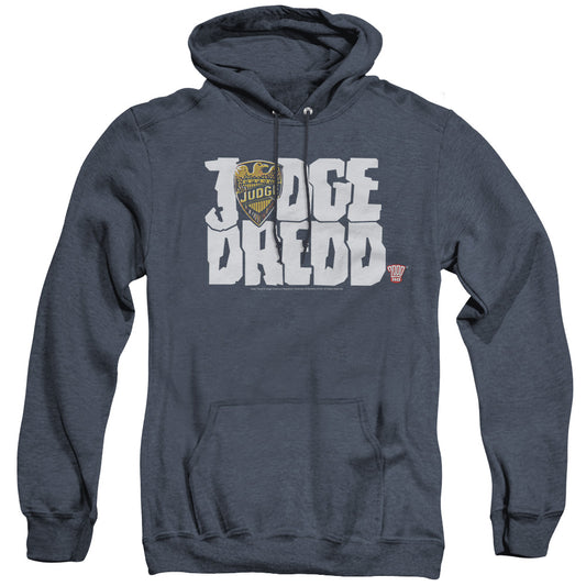 Judge Dredd - Logo - Adult Heather Hoodie - Navy