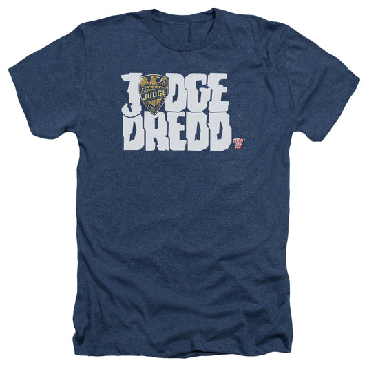 Judge Dredd - Logo - Adult Heather - Navy