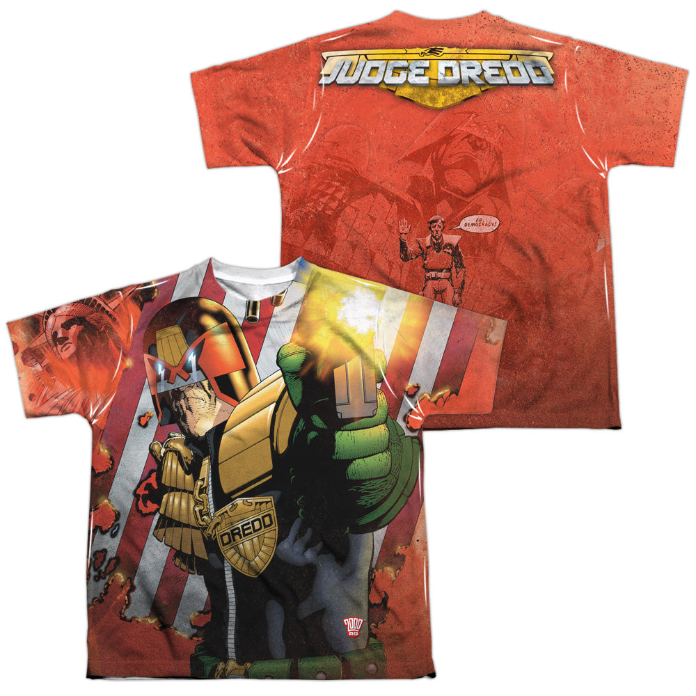 JUDGE DREDD DEMOCRACY (FRONT/BACK PRINT)-S/S YOUTH T-Shirt