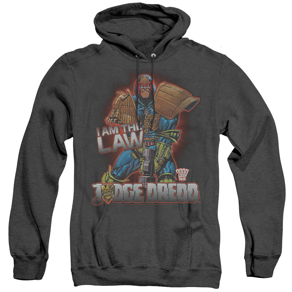 Judge Dredd - Law - Adult Heather Hoodie - Black