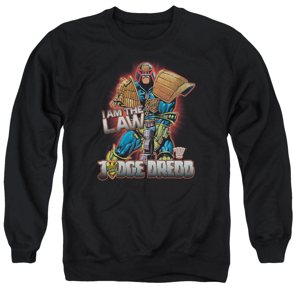 Judge Dredd - Law - Adult Crewneck Sweatshirt - Black