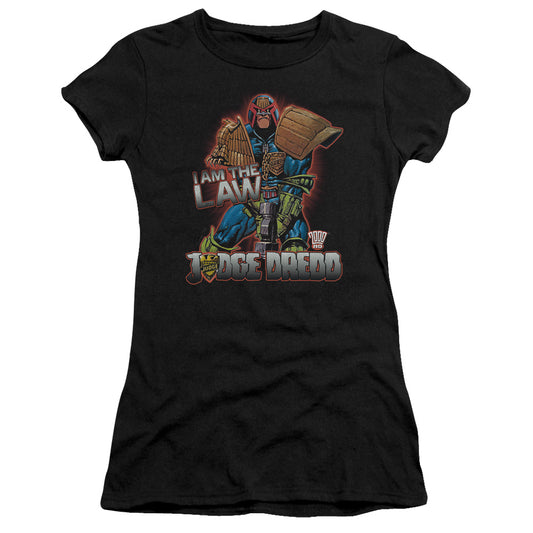 Judge Dredd - Law - Short Sleeve Junior Sheer - Black T-shirt