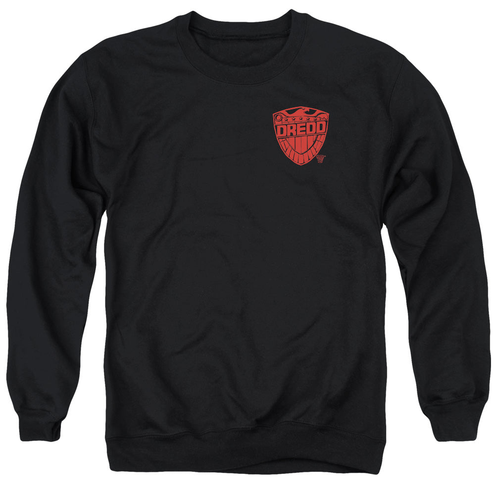 Judge Dredd Badge - Adult Crewneck Sweatshirt - Black