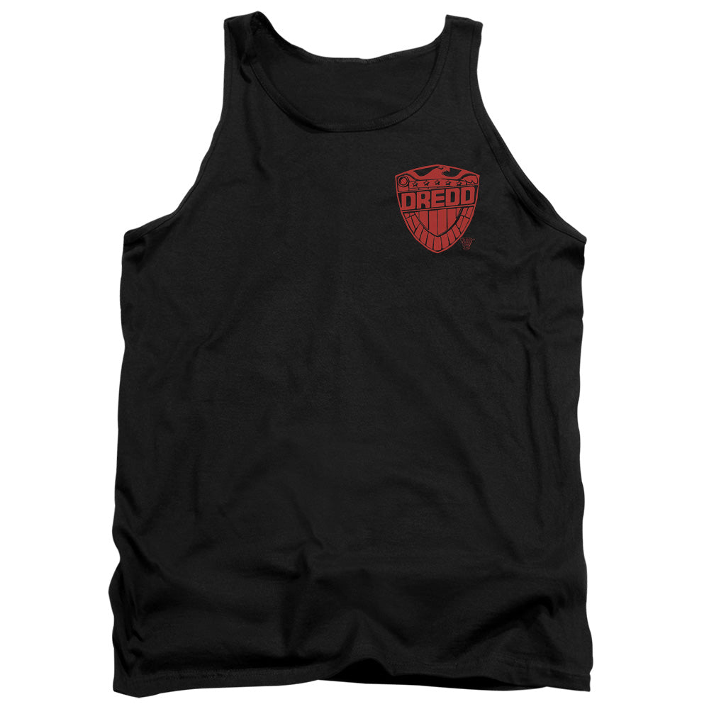 Judge Dredd - Badge - Adult Tank - Black