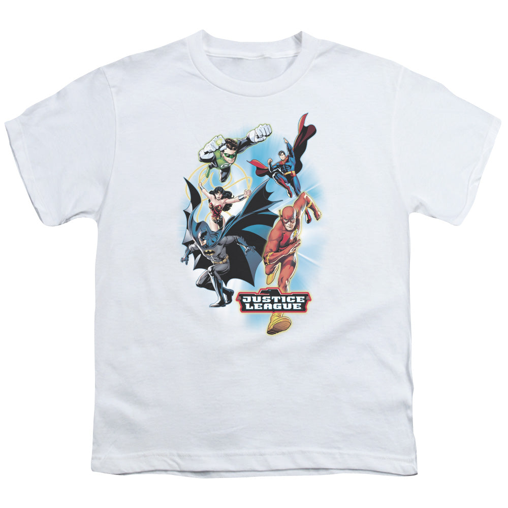 Jla - At Your Service - Short Sleeve Youth 18/1 - White T-shirt