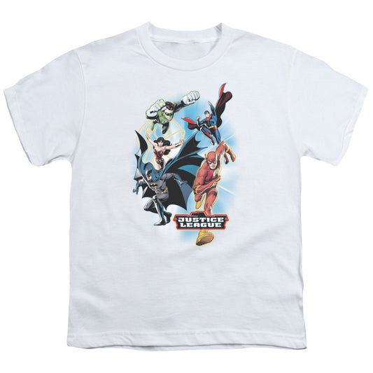 Jla - At Your Service - Short Sleeve Youth 18/1 - White T-shirt