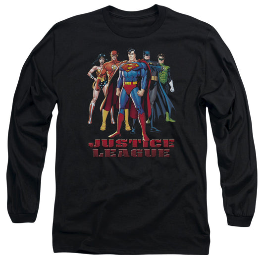 Jla - In League - Long Sleeve Adult 18/1 - Black T-shirt