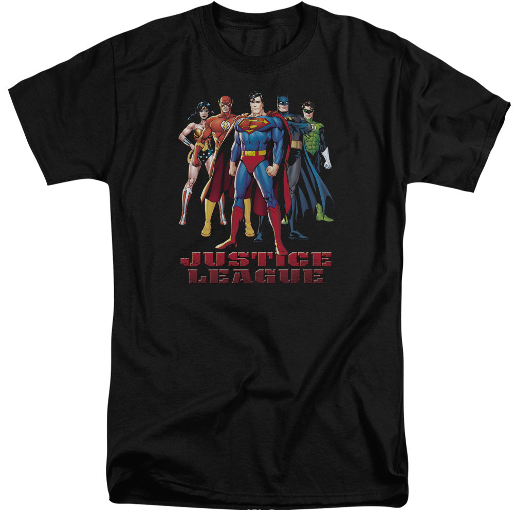 Jla - In League - Short Sleeve Adult Tall - Black T-shirt