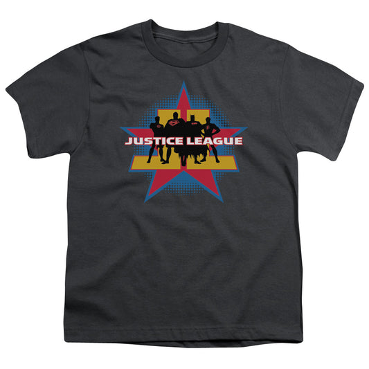 Jla - Stand Tall - Short Sleeve Youth 18/1 - Charcoal T-shirt