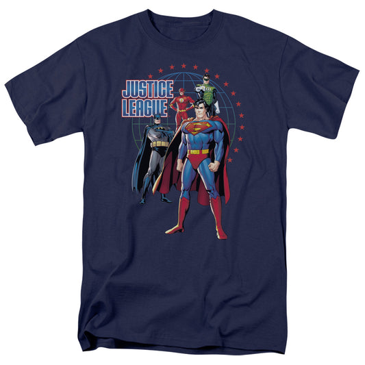 Jla - Protectors - Short Sleeve Adult 18/1 - Navy T-shirt