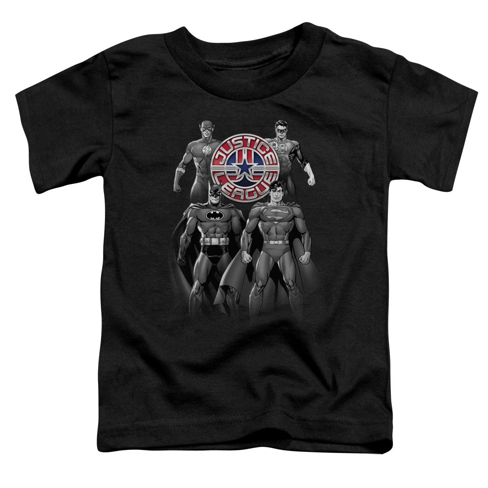 Jla - Shades Of Gray - Short Sleeve Toddler Tee - Black T-shirt