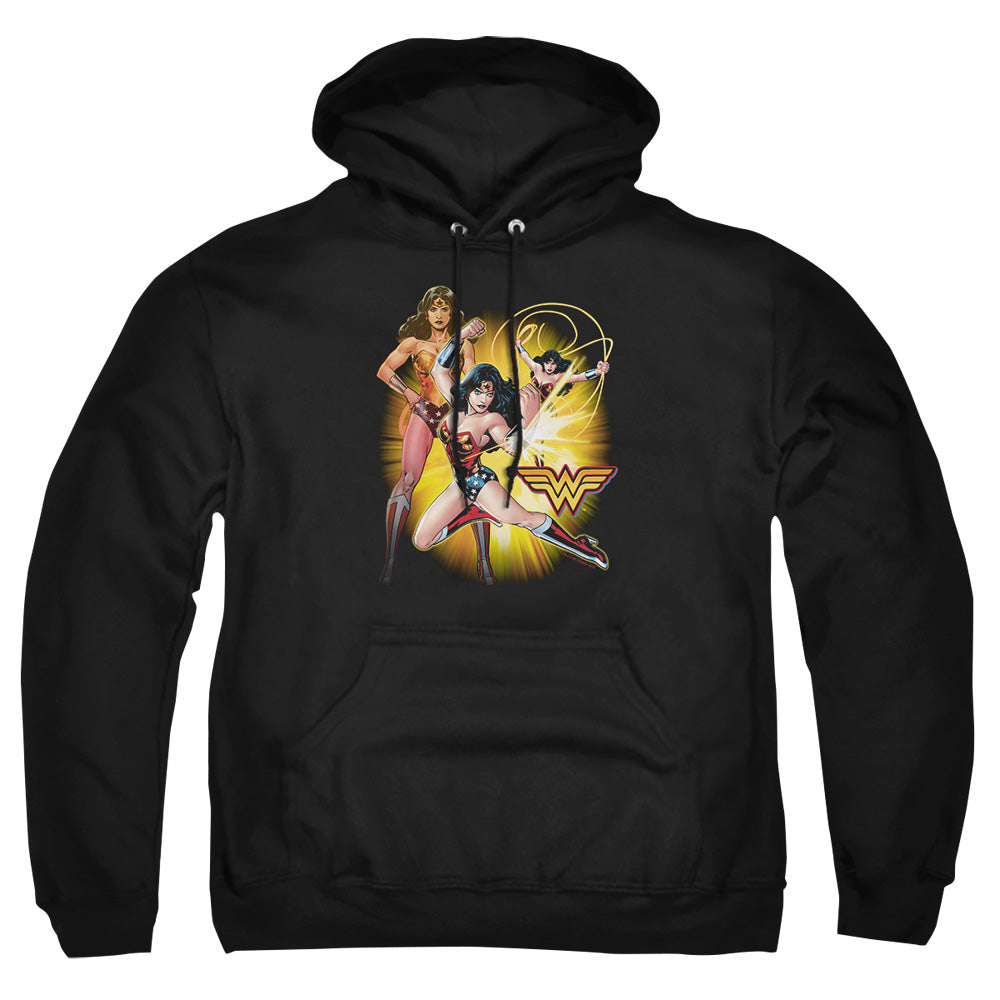 Jla - Wonder Woman - Adult Pull-over Hoodie - Black