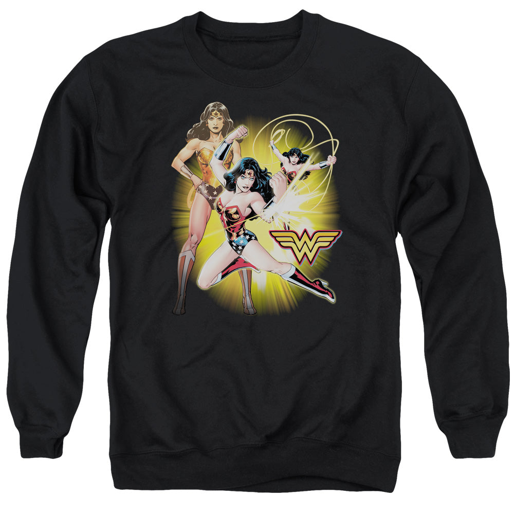 Jla - Wonder Woman - Adult Crewneck Sweatshirt - Black