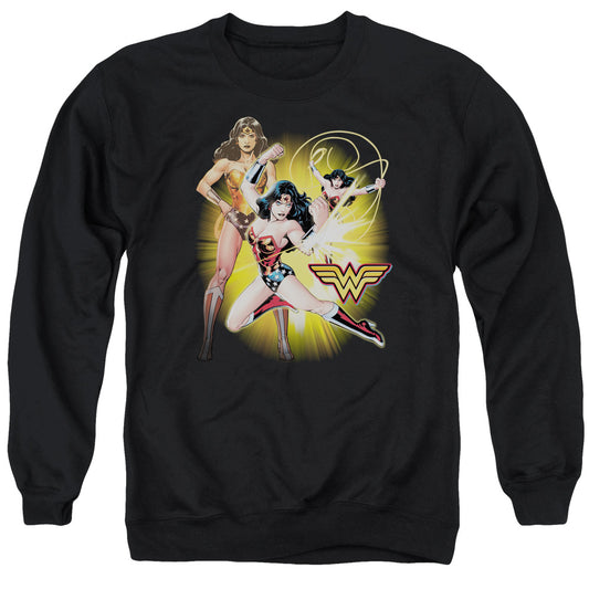 Jla - Wonder Woman - Adult Crewneck Sweatshirt - Black