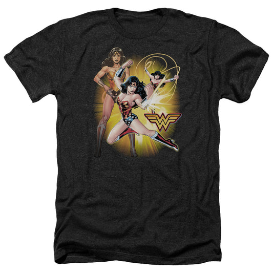 Jla - Wonder Woman - Adult Heather-black