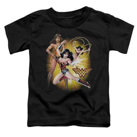 Jla - Wonder Woman - Short Sleeve Toddler Tee - Black T-shirt