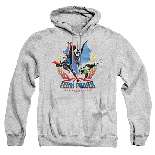 Jla - Team Power - Adult Pull-over Hoodie - Athletic Heather