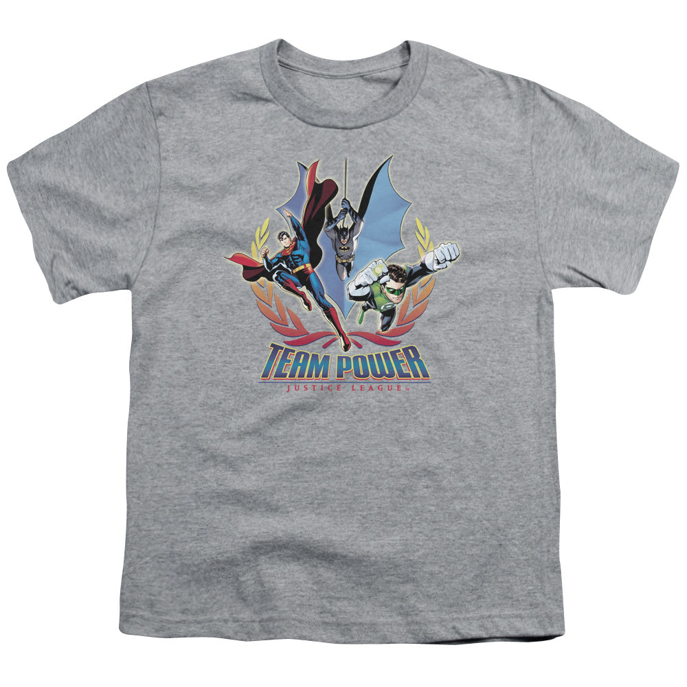 Jla - Team Power - Short Sleeve Youth 18/1 - Athletic Heather T-shirt