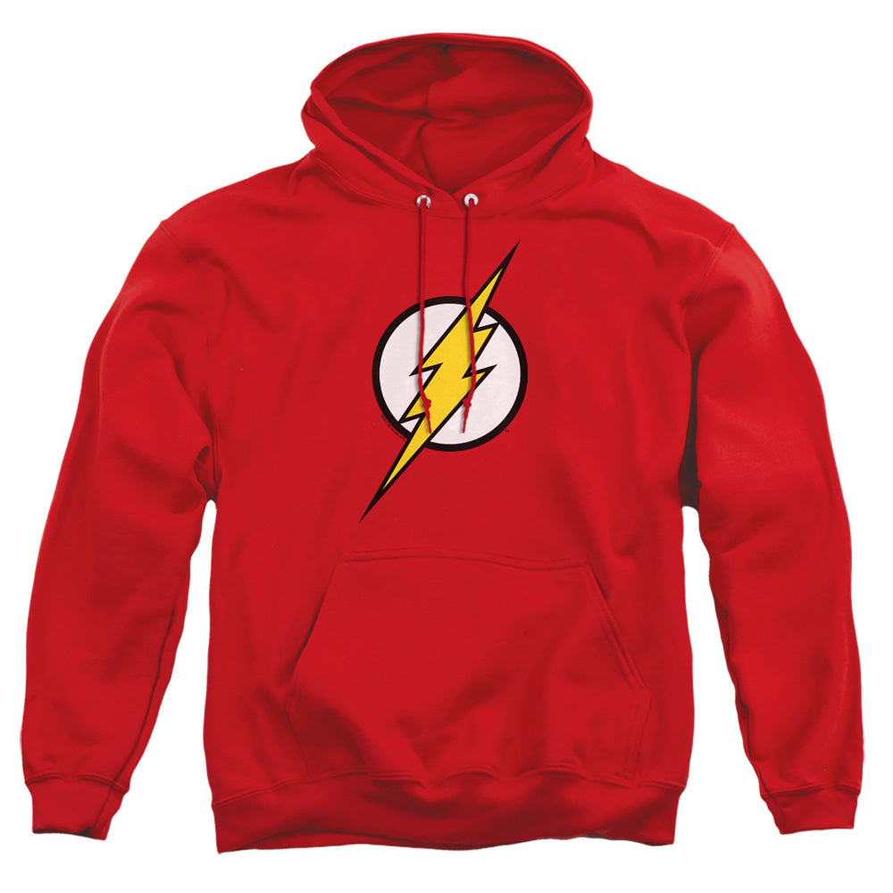 Jla - Flash Logo - Adult Pull-over Hoodie - Red