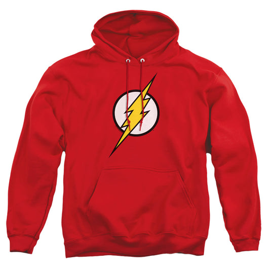 Jla - Flash Logo - Adult Pull-over Hoodie - Red