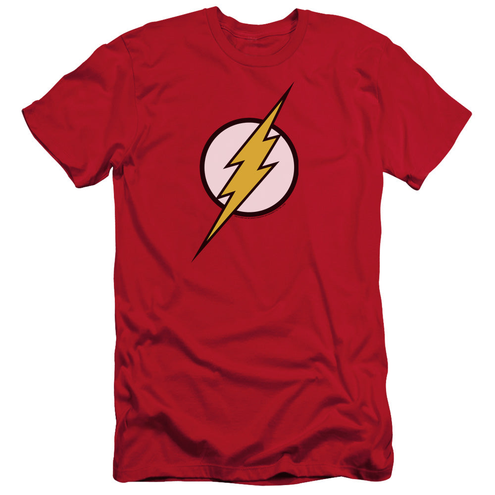 Jla - Flash Logo - Short Sleeve Adult 30/1 - Red T-shirt